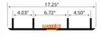 Woodys Trail Hardweld 6" 60° Ohjausrauta C&A Pro - Duell MK varaosat ja tarvikkeet - 23101 - 1