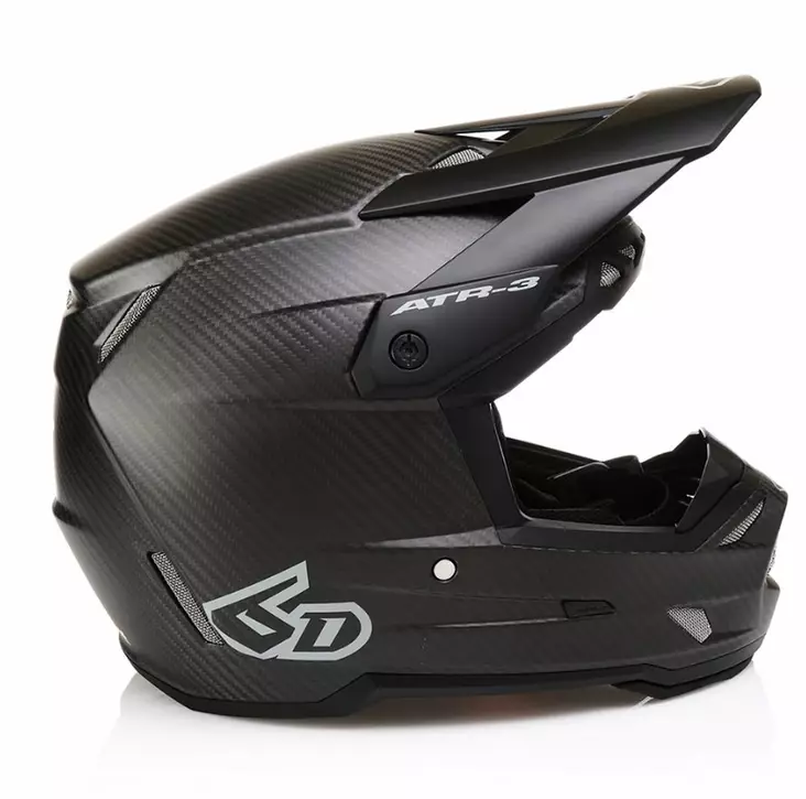 6D Helmet ATR-3 Solid Matte Black FIM - M - Duell ajovarusteet - 58482 - 1