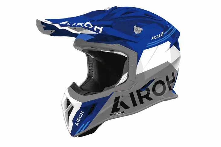 Airoh Kypärä Aviator Ace 2 Fury Sininen kiiltävä, XS - Duell ajovarusteet - 60632 - 1