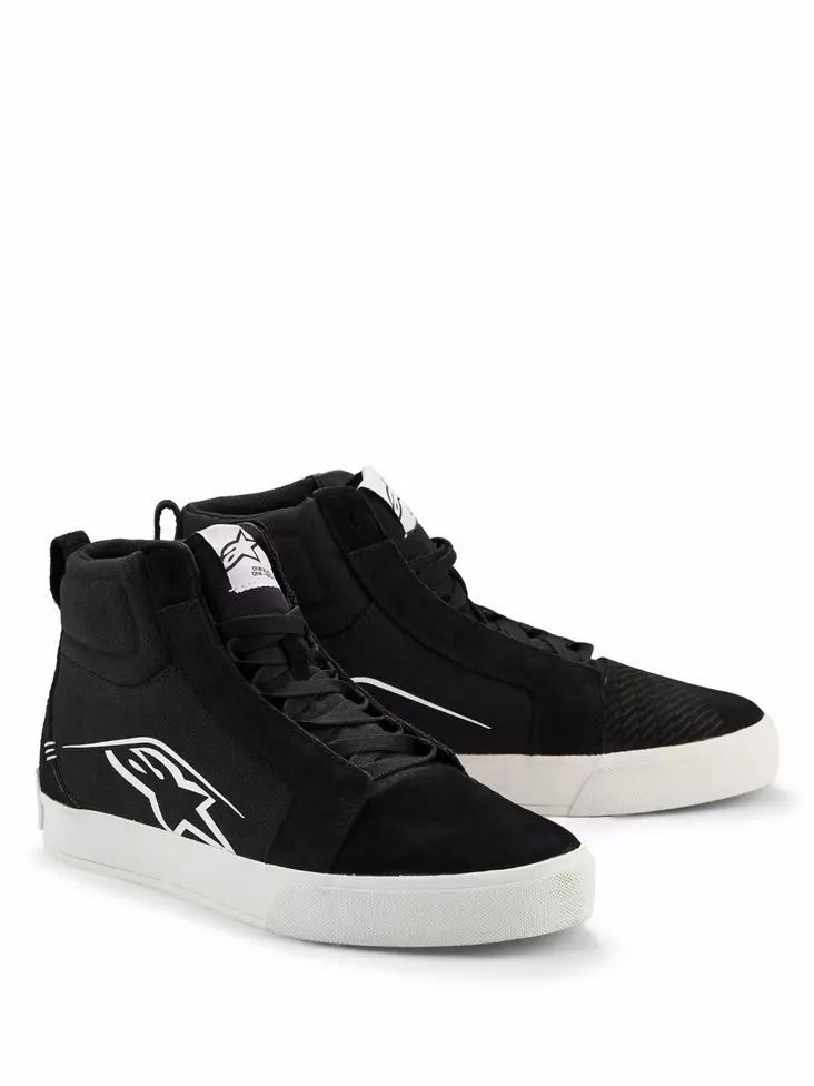 Alpinestars Ajokenkä Ride -63 Canvas Musta/Valkoinen, 45.5 - Duell ajovarusteet - 37662 - 1