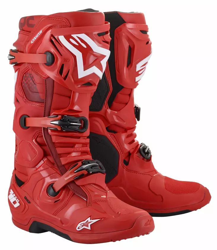Alpinestars Saapas Tech 10 Punainen, 40.5 (7) - Duell ajovarusteet - 39972 - 1