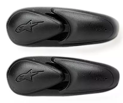 Alpinestars Toe Slider Supertech (SMX-Plus) musta os - Duell ajovarusteet - 38062 - 1