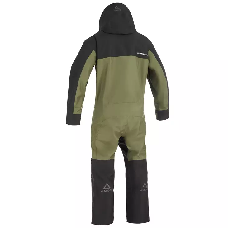 AMOQ Dynamic YOUTH Haalari Vuorellinen Musta/Vihreä/Hivis, 120 - Duell ajovarusteet - 51722 - 1