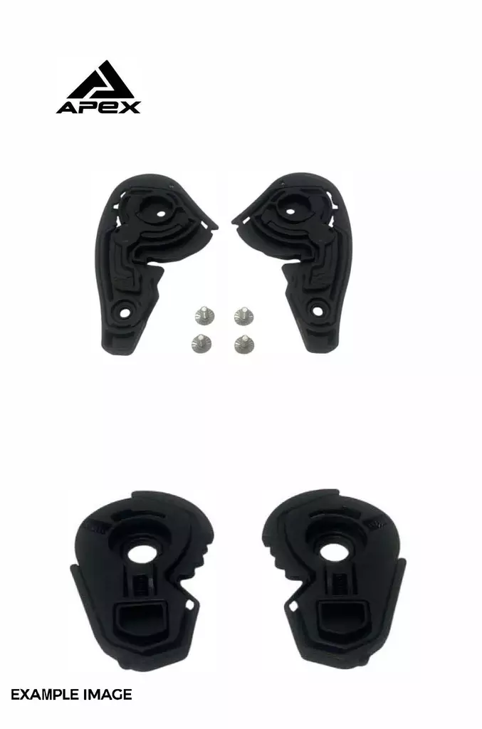 APEX FC500, FT300 Visor plates inc. Screws - Duell ajovarusteet - 32142 - 1