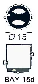 BAY15D 24V 25W - Duell venetarvikkeet - 6202 - 1