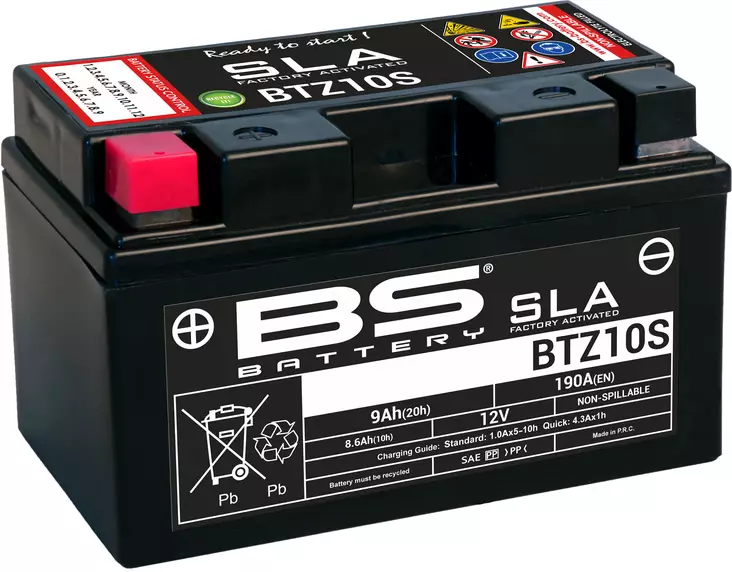 BS Battery BTZ10S (FA) SLA - Sealed & Activated - Duell muut varaosat ja tarvikkeet - 131792 - 1