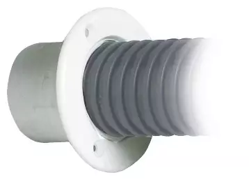 Cables PVC flexible pipe white (10 mt roll) - Duell venetarvikkeet - 6252 - 1