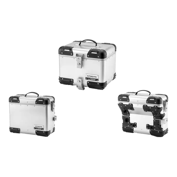 CFMOTO Hopeinen alumiinilaukkusarja MT - MP Laukkusarjat - 772 - 1