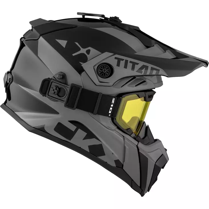 CKX Kypärä + Goggles TITAN Airflow Extra Harmaa S - Duell ajovarusteet - 59212 - 1