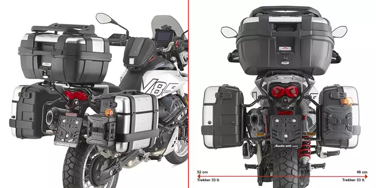 Givi Pannier Holder Moto Guzzi V85 TT (2024) - Duell MP varaosat ja tarvikkeet - 102352 - 1