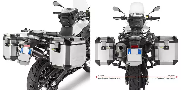 Givi putkisivutelineet Trekker Outback BMW F650GS/F700GS/F800GS (08-13) - Duell MP varaosat ja tarvikkeet - 102402 - 1