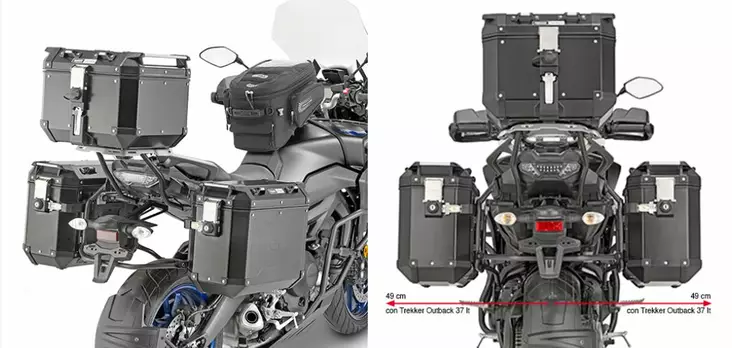 Givi Sivulaukkuteline Trekker Outback Tracer 900 -18 - Duell MP varaosat ja tarvikkeet - 102932 - 1