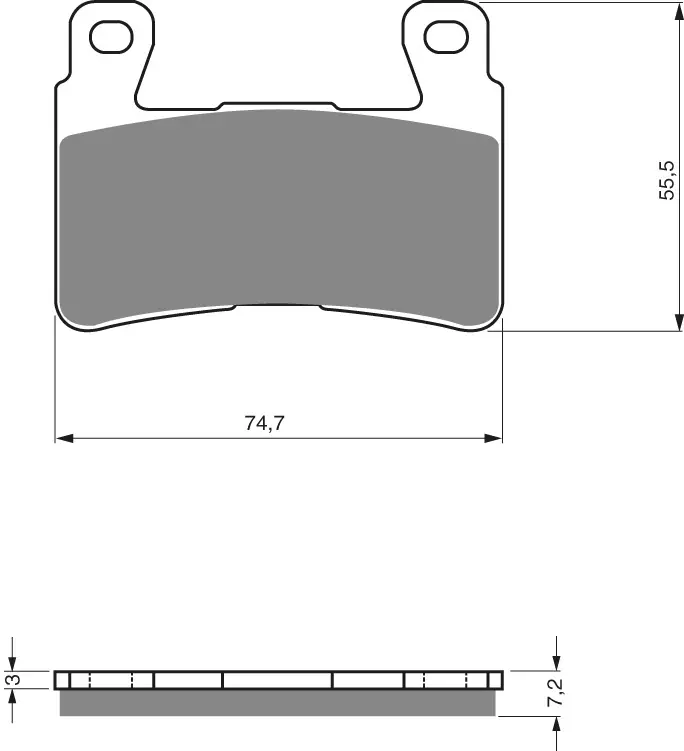 GOLDFREN Jarrupalat 134 Ceramic carbon AD - Duell MP varaosat ja tarvikkeet - 68062 - 1