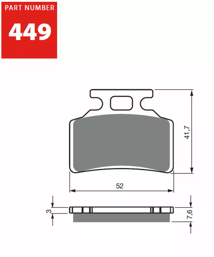 GOLDFREN Jarrupalat 449 Ceramic Carbon AD - Duell MP varaosat ja tarvikkeet - 67142 - 1
