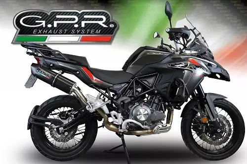 GPR Benelli Trk 502 X 2017/20 e4 EC-Approv. slip-on exhaust Furore Evo4 Nero - Duell MP varaosat ja tarvikkeet - 110652 - 1