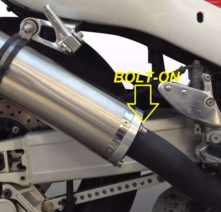 GPR Kawasaki Zx-9R - ZX900C 1998/99 EC-Approv. bolt-on silencer Inox Tondo / Ro - Duell MP varaosat ja tarvikkeet - 107782 - 1