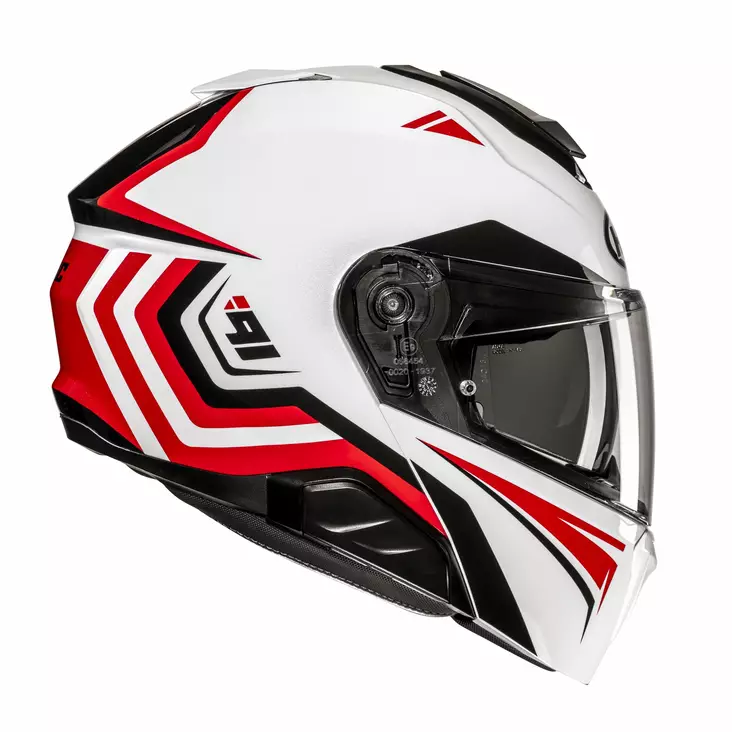 HJC Kypärä i91 Tricus Valkoinen/Punainen MC1, XS - Duell ajovarusteet - 56122 - 1