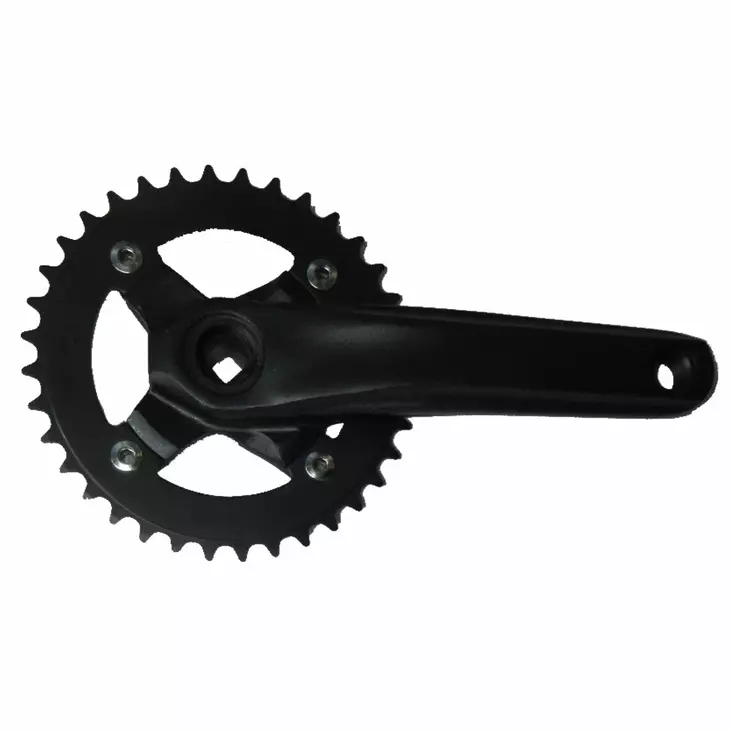 Kampipari LASCO 34h 3/32" 170 mm alu nelikantti musta - Duell polkupyörien varaosat ja tarvikkeet - 40042 - 1