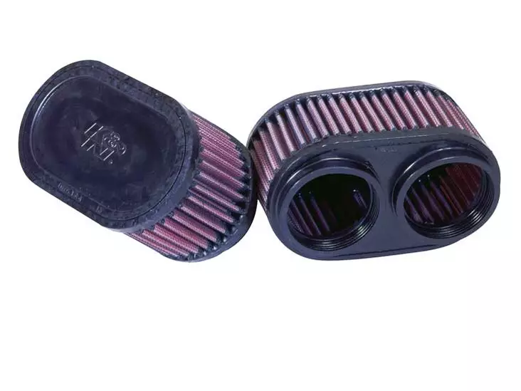 K&N Universal Clamp-On Air Filter 2-3/8"Dual Flg Gsxr Oval (2 Per Box) - Duell MP varaosat ja tarvikkeet - 127462 - 1