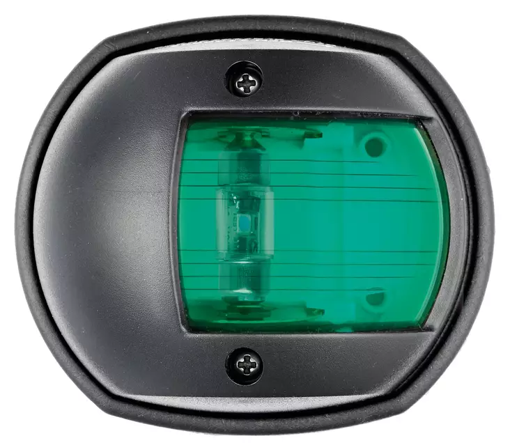 Kulkuvalo LED Compact 12 musta - vihreä - Duell venetarvikkeet - 8092 - 1