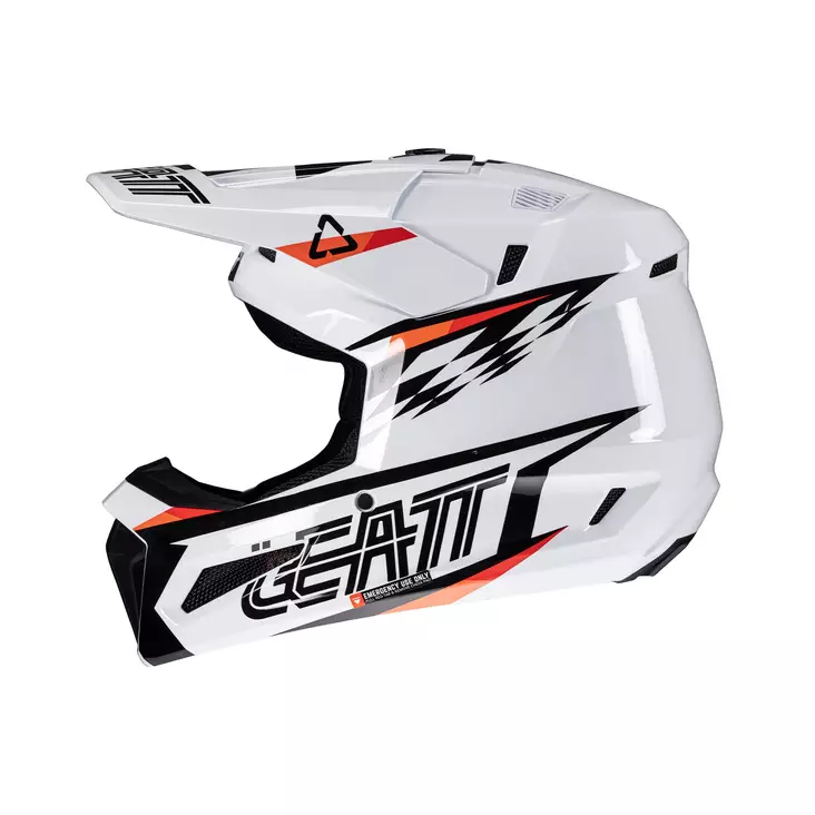 Leatt Helmet Kit Moto 3.5 Jr V25 White, 53-54cm L - Duell ajovarusteet - 45822 - 1