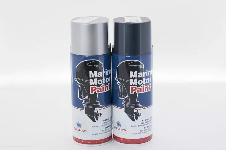 Moottorimaali 400ml Evinrude blue 86- - Duell venetarvikkeet - 4132 - 1