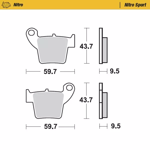 Moto-Master Nitro Racing Jarrupalat CR 125-250 CRF 450 - Duell MP varaosat ja tarvikkeet - 120852 - 1