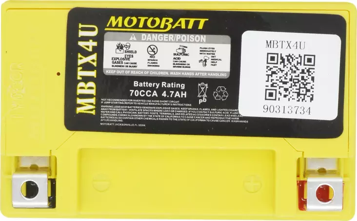 Motobatt MBTX4U akku - Duell muut varaosat ja tarvikkeet - 131262 - 1