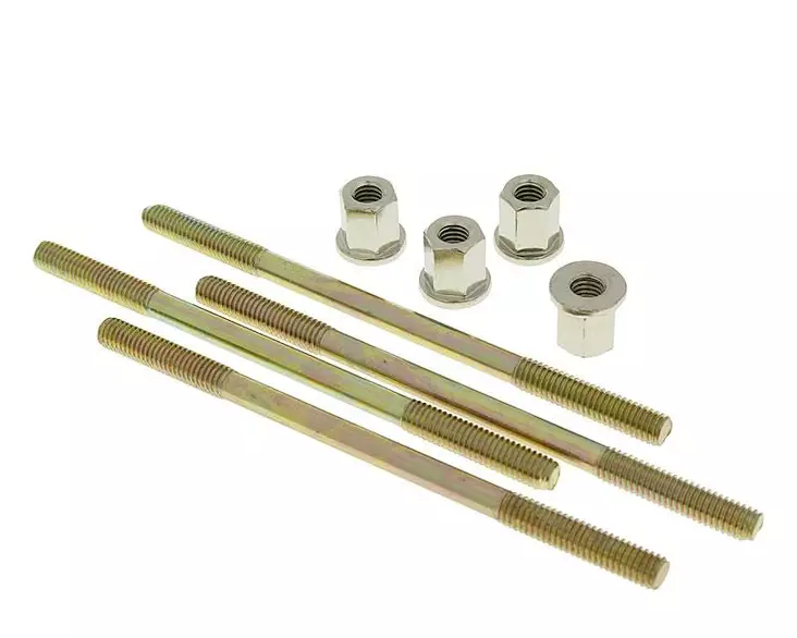 Naraku Sylinterin pinnapulttisarja M6 x 110 mm Piaggio- / Peugeot-skootterit - Duell mopojen varaosat ja tarvikkeet - 140402 - 1