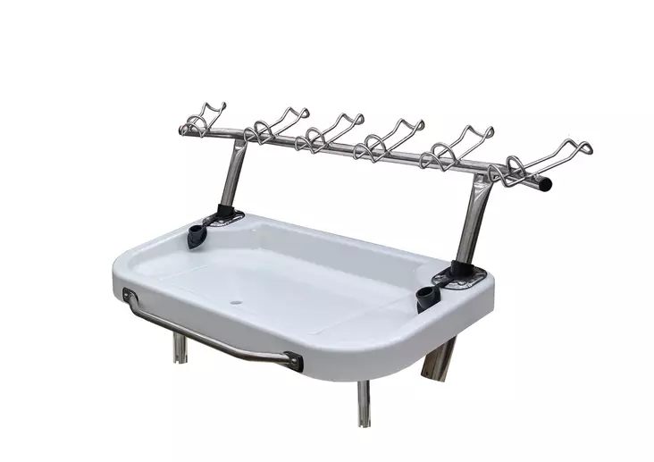 OS BAIT BOARD X-LARGE - PLUG IN MOUNT - DELUXE STAINLESS KIT - Duell venetarvikkeet - 132812 - 1