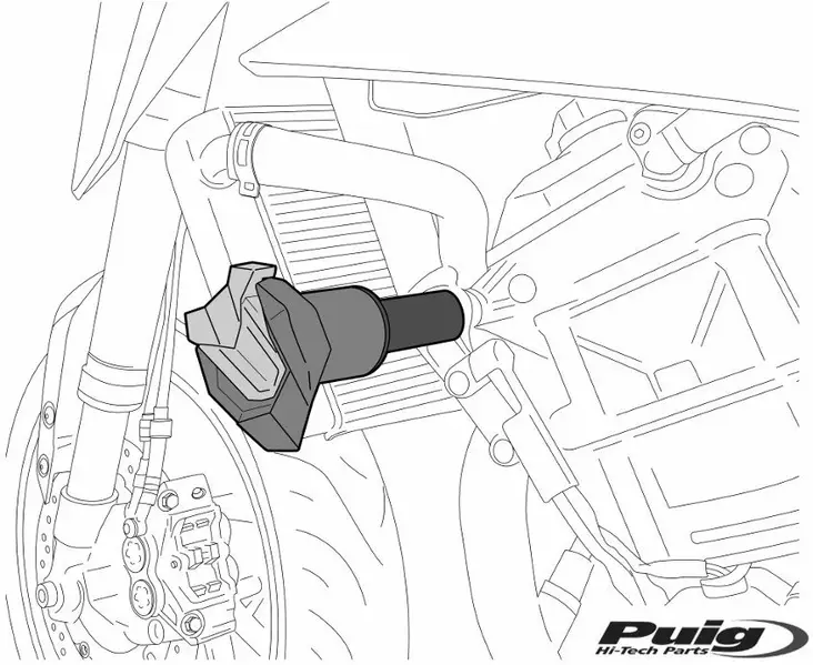 Puig Crash Pads R19 Bmw F900Xr 20' C/Black - Duell MP varaosat ja tarvikkeet - 98852 - 1