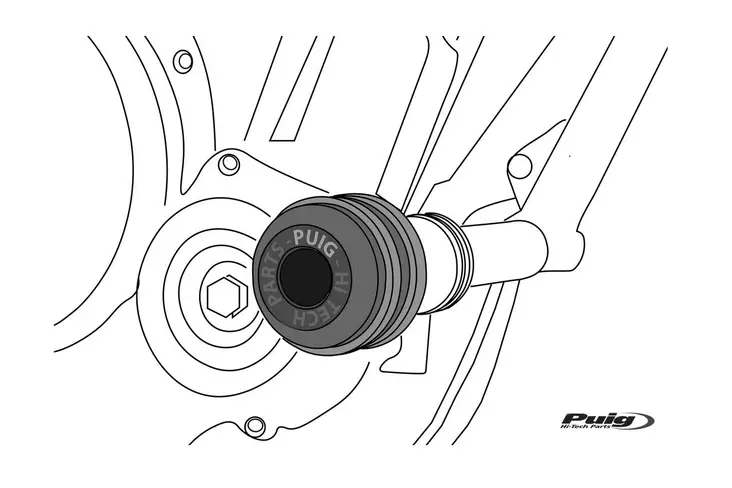 Puig Crash Pads Vintage 2.0. Kawasaki Z650Rs 22' C/Blac - Duell MP varaosat ja tarvikkeet - 97432 - 1