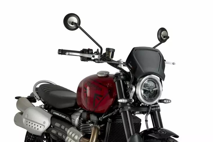Puig Front Plate Aluminium Triumph Scrambler 1200X 24' - Duell MP varaosat ja tarvikkeet - 95402 - 1