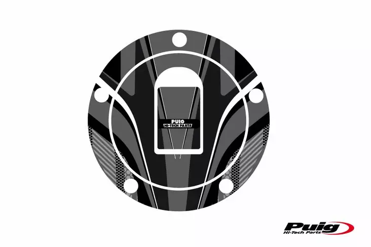 Puig Fuel Cap Cover Radical Kawasaki C/Grey - Duell MP varaosat ja tarvikkeet - 92182 - 1