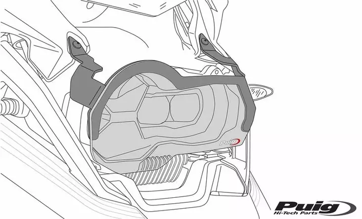 Puig Headlight Protector Ktm 790 Adventure C/Clear - Duell MP varaosat ja tarvikkeet - 94202 - 1