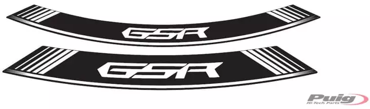 Puig Kit 8 Rim Strips Gsr C/White - Duell MP varaosat ja tarvikkeet - 92152 - 1