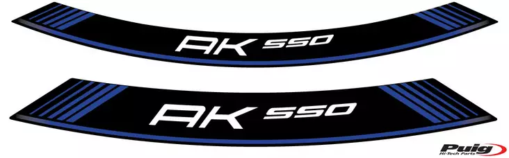 Puig Kit 8 Rim Strips Kymco Ak550 C/Blue - Duell MP varaosat ja tarvikkeet - 90882 - 1