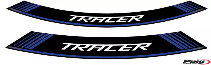 Puig Kit 8 Rim Strips Tracer C/Blue - Duell MP varaosat ja tarvikkeet - 90162 - 1
