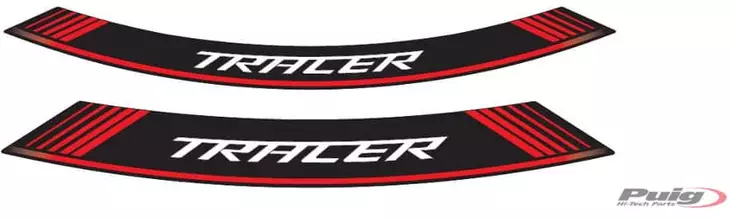 Puig Kit 8 Rim Strips Tracer C/Red - Duell MP varaosat ja tarvikkeet - 91042 - 1