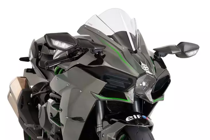 Puig Racing Screen Kawasaki Ninja H2/H2R 15'-22' C/Clea - Duell MP varaosat ja tarvikkeet - 91212 - 1