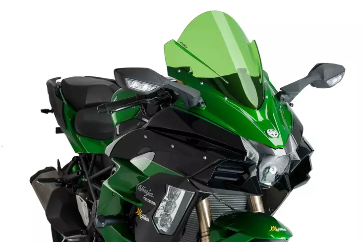 Puig Racing Screen Kawasaki Ninja H2 Sx 18' C/Green - Duell MP varaosat ja tarvikkeet - 90262 - 1