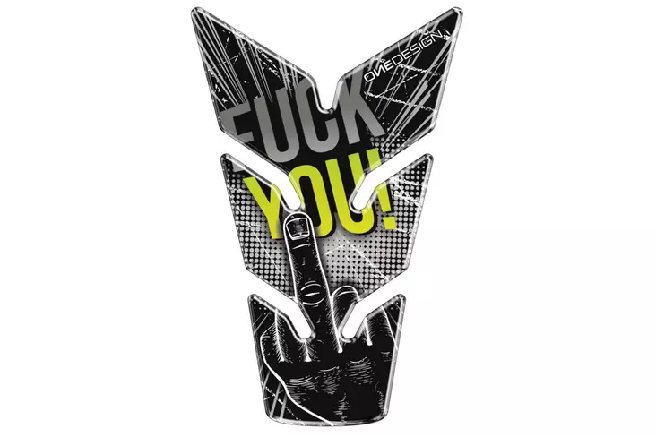 Puig Tank Pad Skull F-You C/Black - Duell MP varaosat ja tarvikkeet - 98592 - 1
