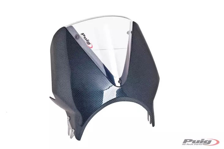 Puig Windscreen Vision Semif. C/Carbon Screen C/Clear - Duell MP varaosat ja tarvikkeet - 99892 - 1