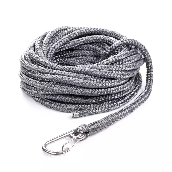 Qvarken Kiinnitysköysi Dockline karbiinihaalla 16mm 6m harmaa - Duell venetarvikkeet - 139542 - 1