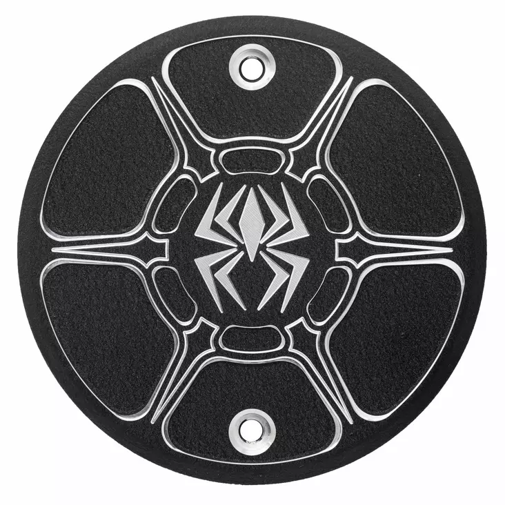 Rekluse Derby Cover - Black Wrinkle - Indian Scout - Duell MP varaosat ja tarvikkeet - 70972 - 1