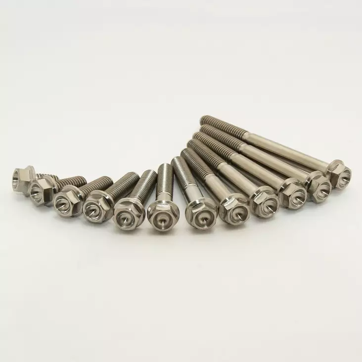 Scar 2 x Titanium hex head flange bolt M6 x 25 - titanium Gr5-Ti - Duell MP varaosat ja tarvikkeet - 74512 - 1