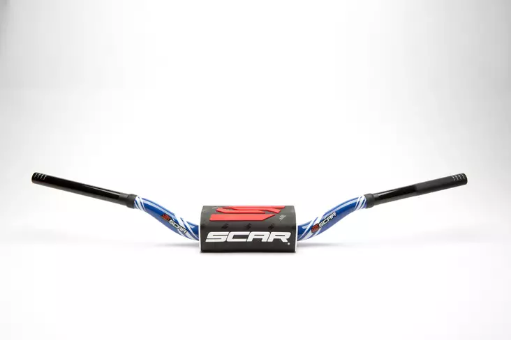Scar Handlebar O² COLOR Ø28,6 (1 1/8”) - 65/85 High Mini RC - BLUE Bar - BLACK - Duell MP varaosat ja tarvikkeet - 75192 - 1