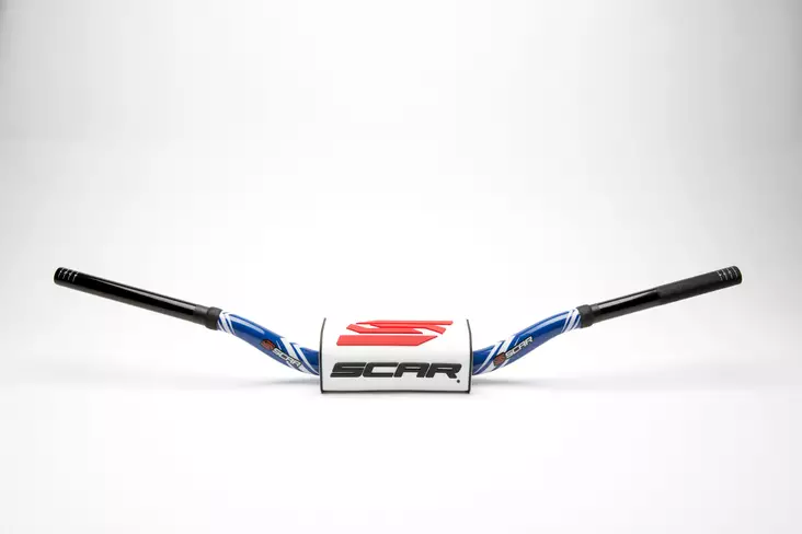 Scar Handlebar O² COLOR Ø28,6 (1 1/8”) - KTM 85SX - BLUE Bar - WHITE Bar pad - Duell MP varaosat ja tarvikkeet - 75402 - 1