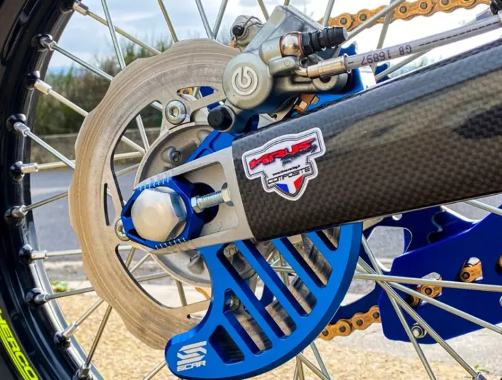 Scar Rear Disc Guard - Sherco - Blue color - Duell MP varaosat ja tarvikkeet - 74772 - 1