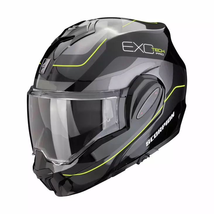 SCORPION Kypärä EXO-TECH EVO PRO Commuta musta/kelta, L - Duell ajovarusteet - 50732 - 1